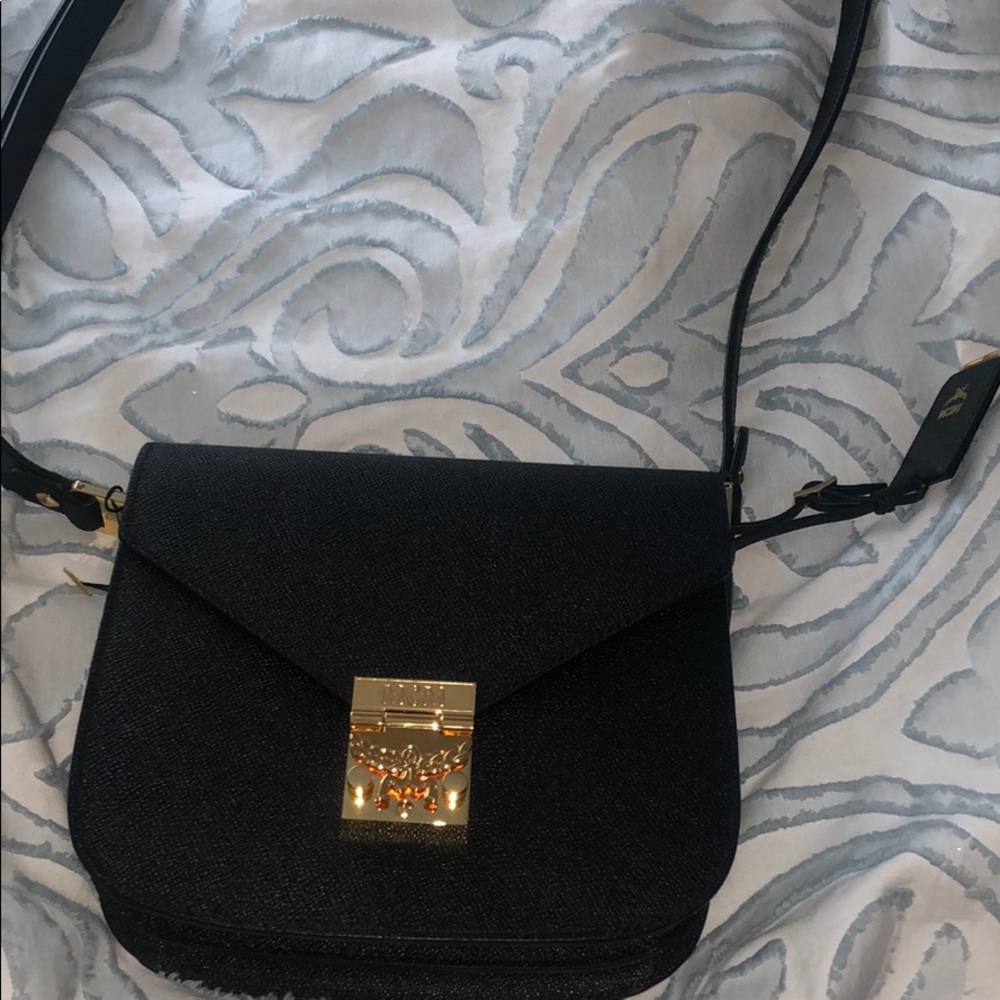 Black MCM crossbody bag